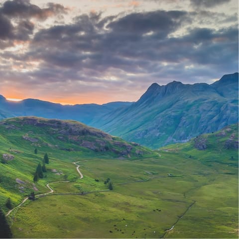 Take a four-mile drive to go hiking on the striking Blea Tarn trail