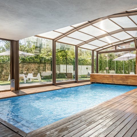 Make a splash in the swimming pool on hot days