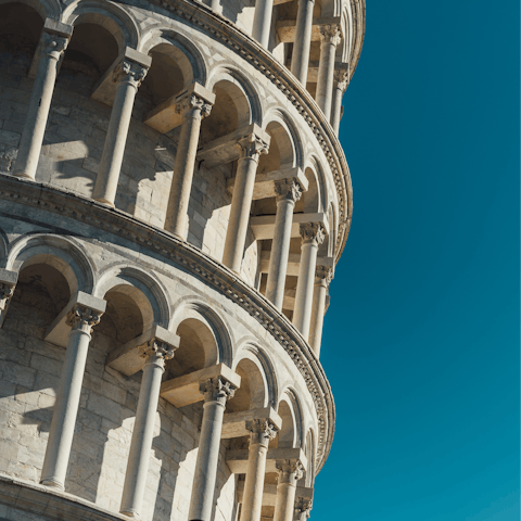 Take a day trip to Pisa and visit the famous Leaning Tower