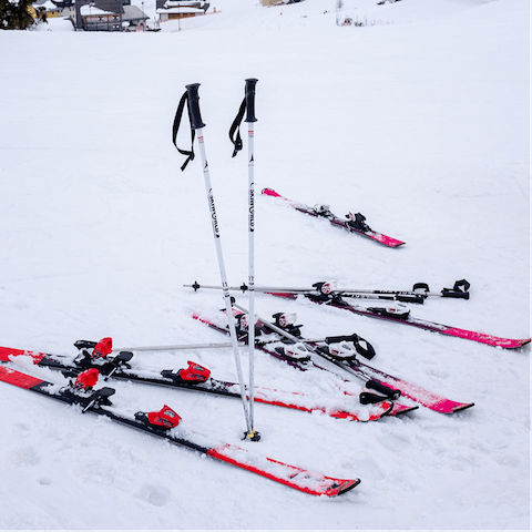 Hit the ski track - just 50m away
