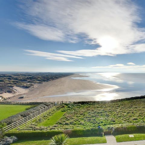 Walk for three miles along Saunton Sands, right from your doorstep