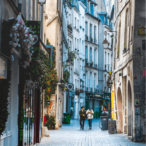 Head out and explore Le Marais, one if Paris' most distinct neighbourhoods