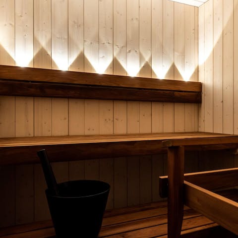 Sweat out all your stresses in your very own sauna 