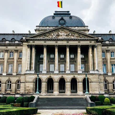 Visit the Royal Palace of Brussels, under a fifteen-minute walk away