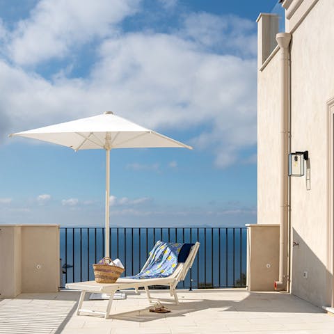 Soak up the sun on one of the private balconies