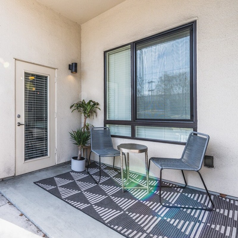 Enjoy a peaceful moment on the patio