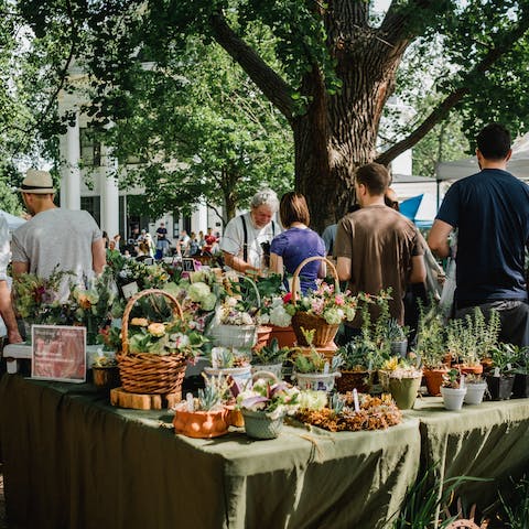 Walk over to Union Square Market to browse the selection of produce