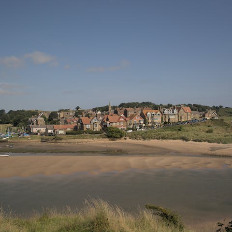 Take a trip to the seaside – Alnmouth is a ten-minute drive