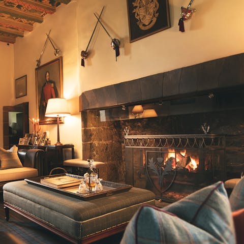 Curl up beside the roaring fire with a dram of whisky