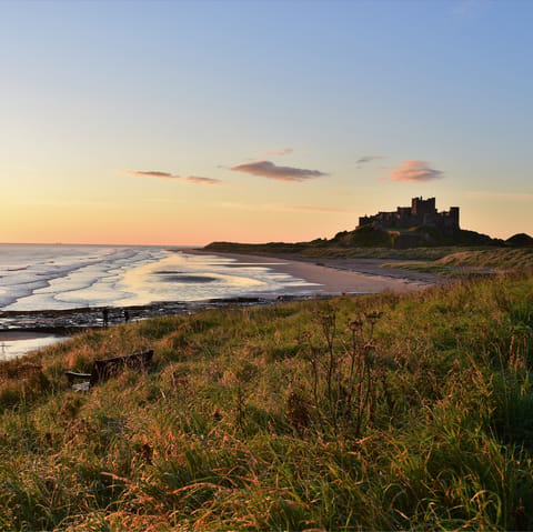 Explore the dramatic beaches and castles of the Northumberland coastline