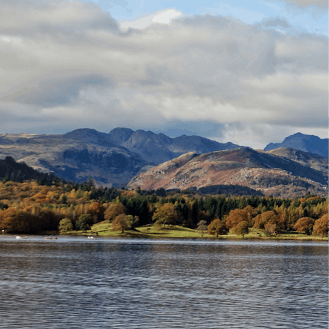 Explore beautiful Lake Windermere, 200 metres away