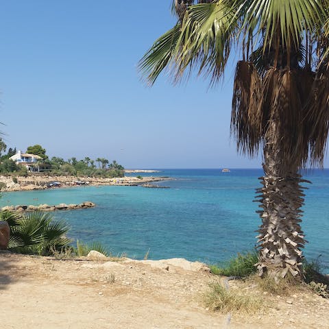 Spend quality time together at the stunning golden sandy beaches of Protaras