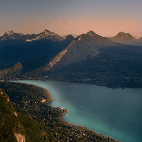 Explore the majestic mountain ranges of the northern French Alps 