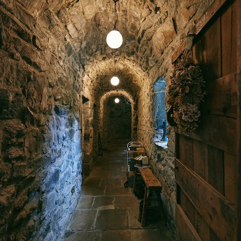 Roam the castle's medieval stone corridors brimming with history 