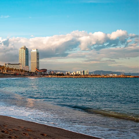 Spend a day at the beach – Platja de la Barca Maria is seven minutes away by car