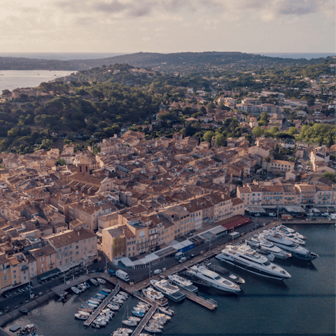 Get your glad rags on for an evening out in Saint Tropez (a short drive away)