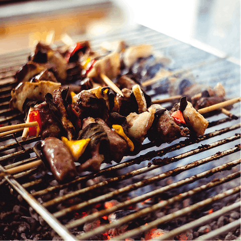 Enjoy alfresco meals on the wraparound terrace