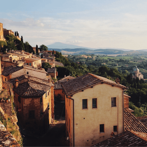 Visit the stunning medieval town of Montepulciano, just a short drive from your doorstep