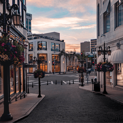 Live like a Hollywood star in Beverly Hills, home to the famous Rodeo Drive and Greystone Mansion