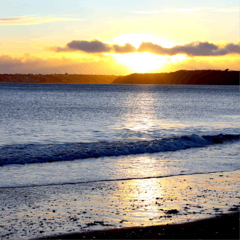Drive over to Paignton's beautiful beach in just over thirty-five minutes
