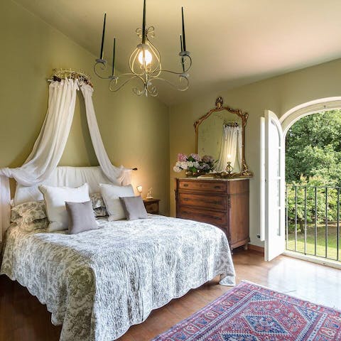 Have the sweetest dreams in country-elegant bedrooms