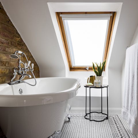 Soak in the roll-top bath and leave your troubles behind