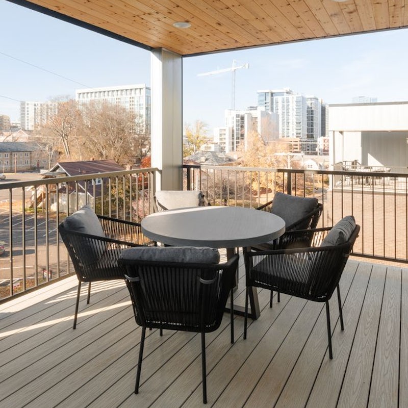 Start the day with a morning coffee on the private roof terrace