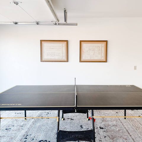 Have a table tennis tournament looking out onto the stunning mountain views in the distance
