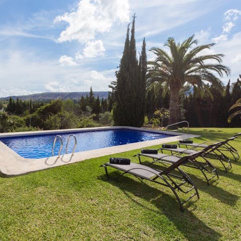 Soak up the sunshine and vistas from your private pool