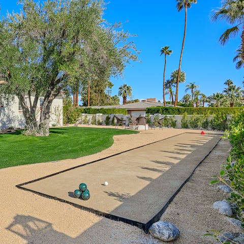 Play a few rounds of bocce ball in the garden