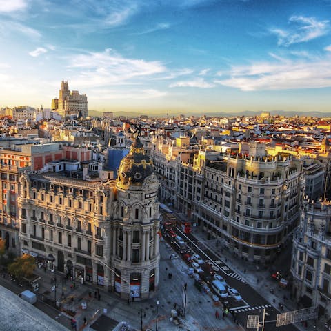 Explore Madrid, including attractions nearby like La Casa Encendida