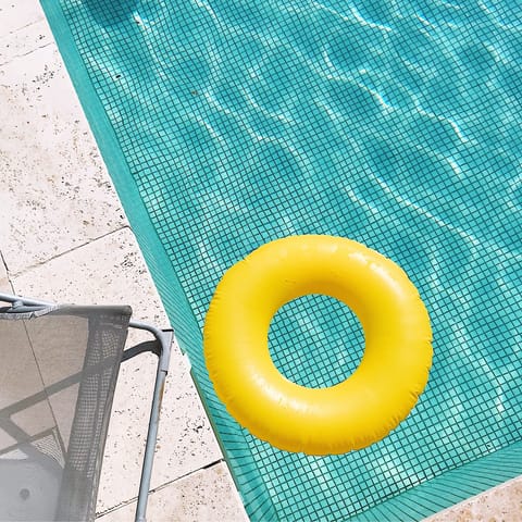 Cool off from the Arabian heat with a swim in the shared infinity pool