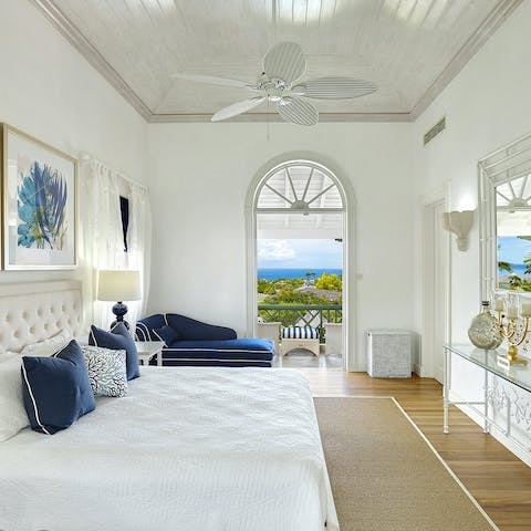 Wake up to sea views in the morning
