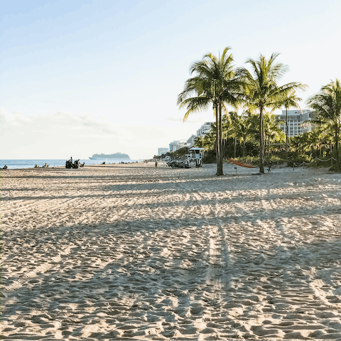 Explore Fort Lauderdale, under a thirty-minute drive from this home