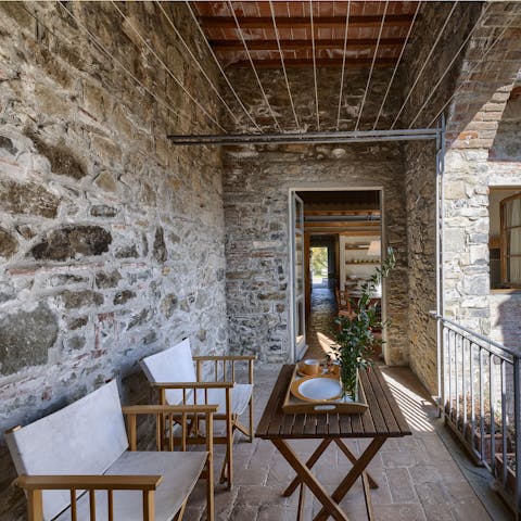 Guests loved the views of the surrounding countryside from the property.
