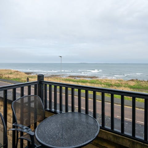 Admire the North Sea views from your private balcony