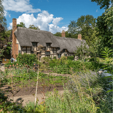 Make the twenty-minute walk to Anne Hathaway's Cottage to explore the region's history