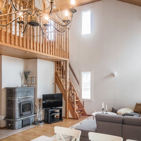 Cosy up by the wood burner