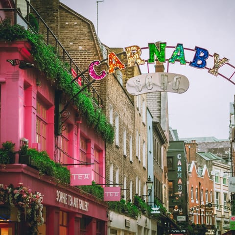 Spend the night on the lively streets of Soho, you're just a seven-minute walk away from the centre of it all