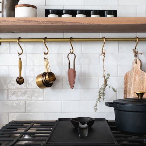 Cook in the super-stylish kitchen where everything matches