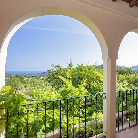 Soak up views of the Mediterranean from the comfort of home