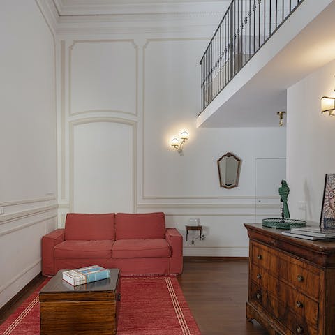 Kick back and relax in the lounge area and enjoy the opulent features