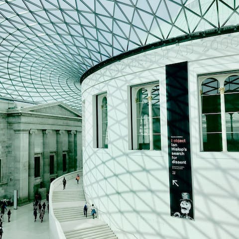 Spend an afternoon discovering the artefacts of the British Museum