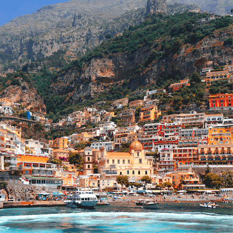 Stay in the heart of Positano, one of the most beautiful seafronts on the Amalfi Coast