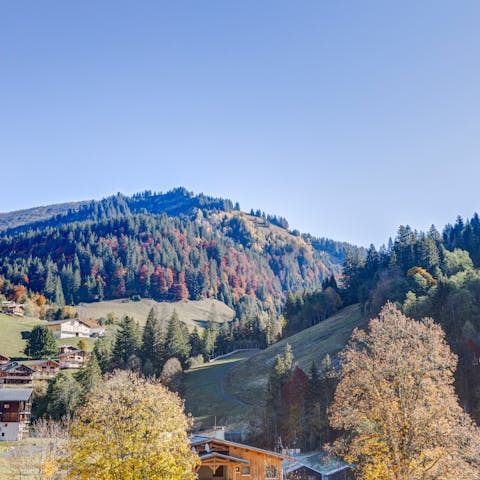 Experience natural peace from this home just outside Giettaz en Aravis
