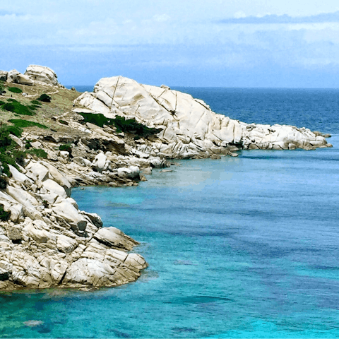 Discover Sardinia's beautiful coast – the nearest beach is a short walk away