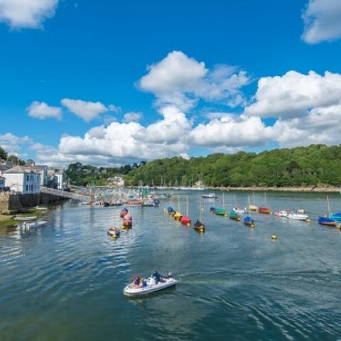 Try kayaking on the Fowey River