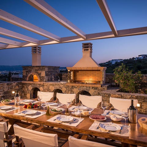 Celebrate life's special moments with barbecue meals under the stars