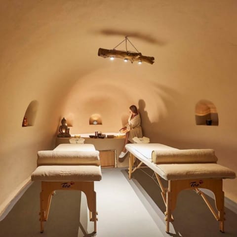 Head down to the spa below the villa for a massage or beauty treatment
