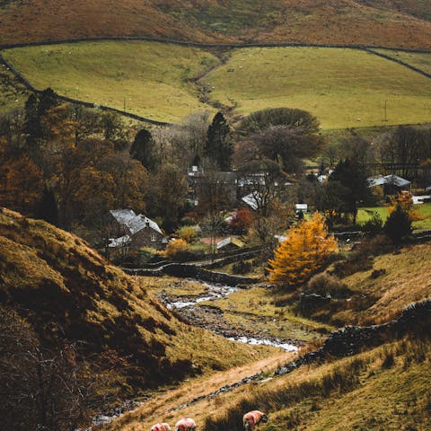 Head into the Yorkshire Dales National Park, which starts just five minutes' drive from the home